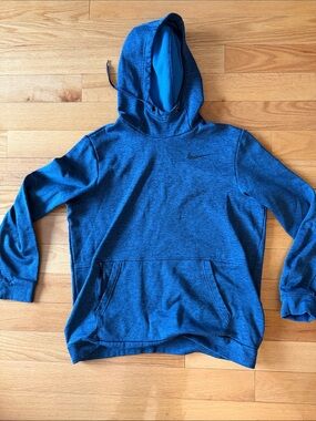 Nike Men's Heathered Royal Blue Pullover Hoodie